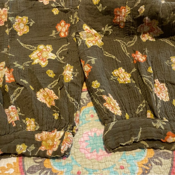 Free People In the Midnight Hour Gauze Floral Paper Bag Pants XS Worn Once - Picture 3 of 5